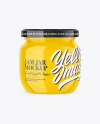 Glossy Jam Jar Mockup