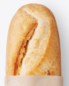 Baguette Bread with Label Mockup