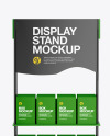 Matte Display Stand w/ Boxes Mockup