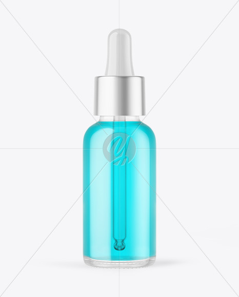 Clear Glass Dropper Bottle Mockup