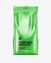 Metallic Food Bag Mockup