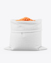 Canvas Sack with Red Lentil Mockup