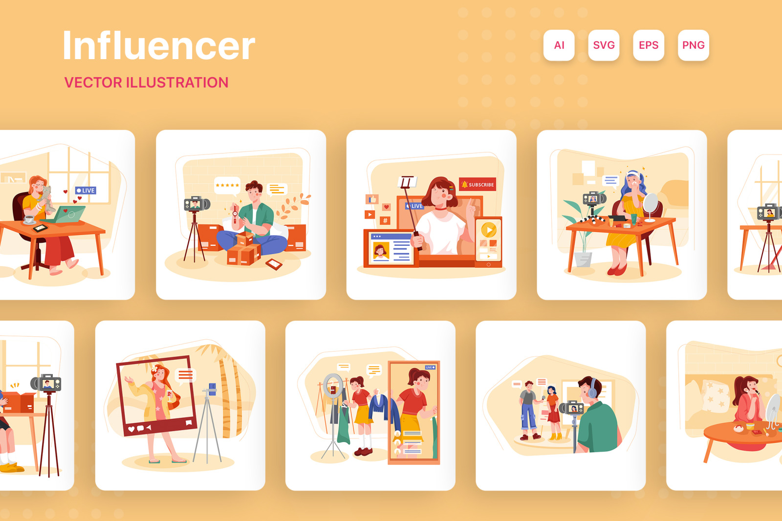 M284_ Influencer Illustration Pack