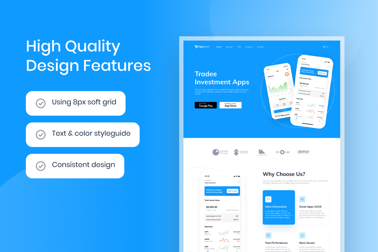 SaaS Trading Investment Website Template