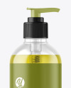 Color Liquid Cosmetic Bottle with Pump Mockup Color Liquid Cosmetic Bottle with Pump Mockup