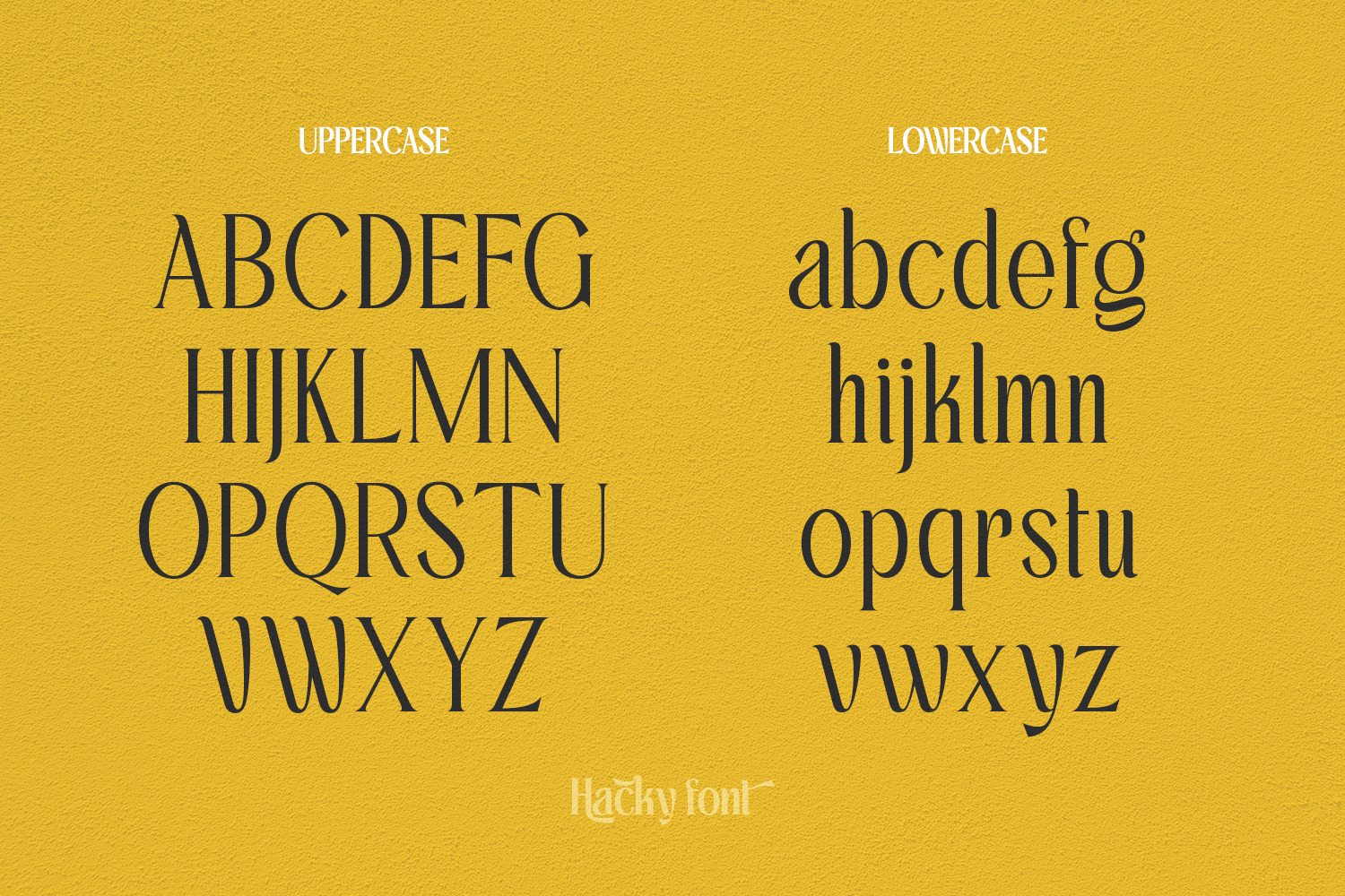 Hacky - Luxury Serif Family Hacky - Luxury Serif Family