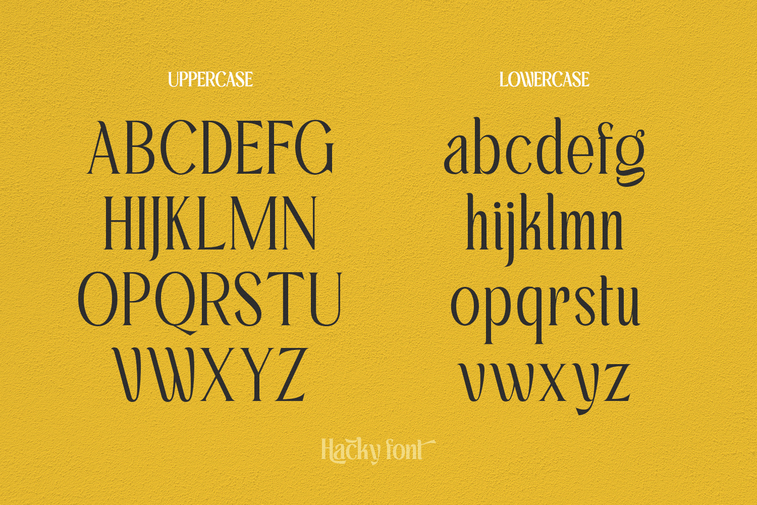 Hacky - Luxury Serif Family