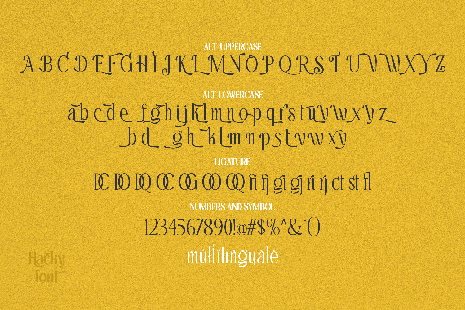 Hacky - Luxury Serif Family Hacky - Luxury Serif Family