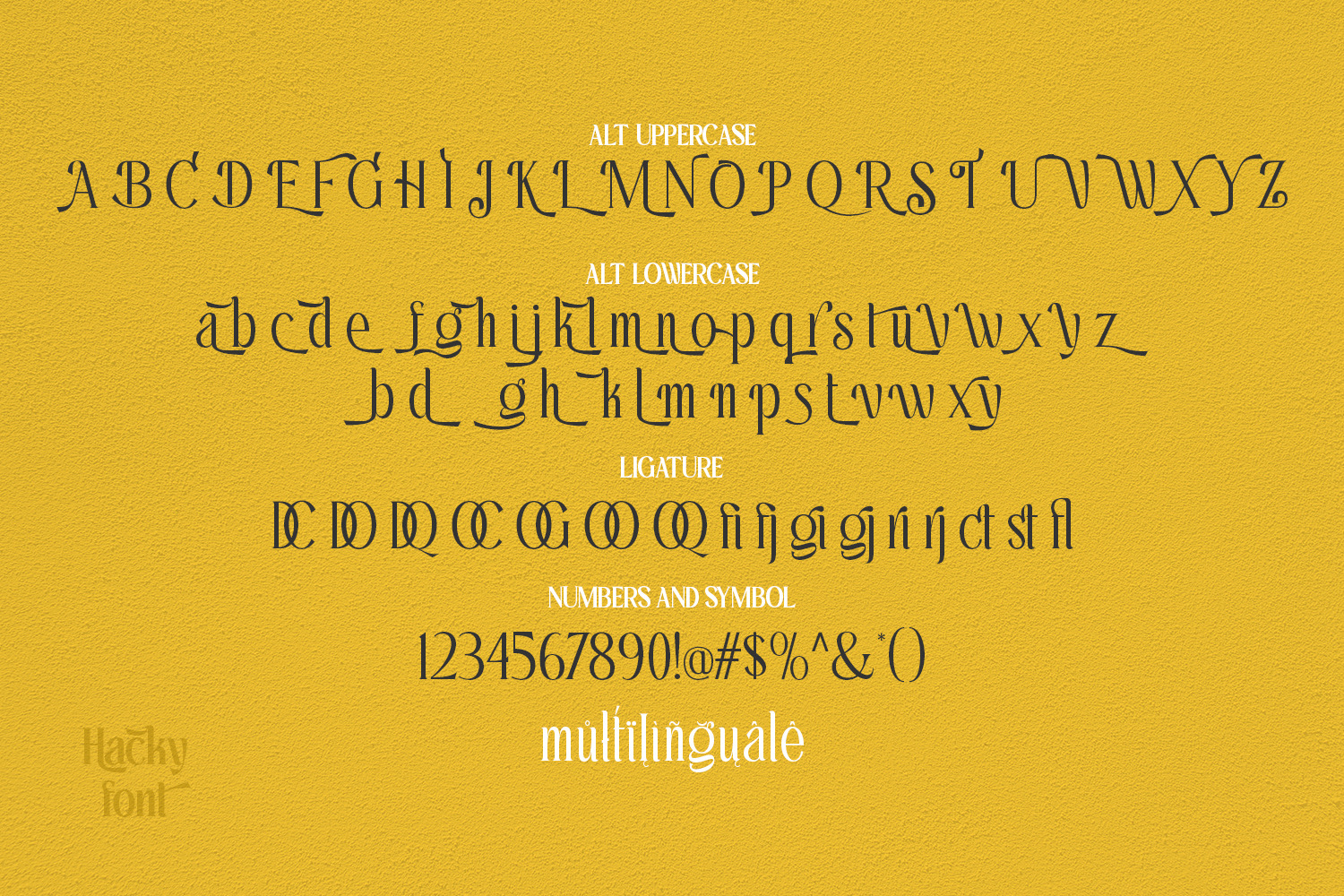 Hacky - Luxury Serif Family