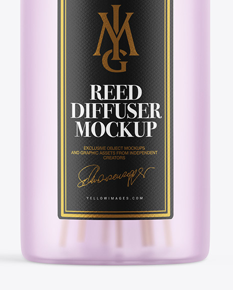 Frosted Diffuser Bottle Mockup