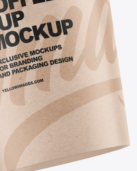 Kraft Coffee Cup Mockup