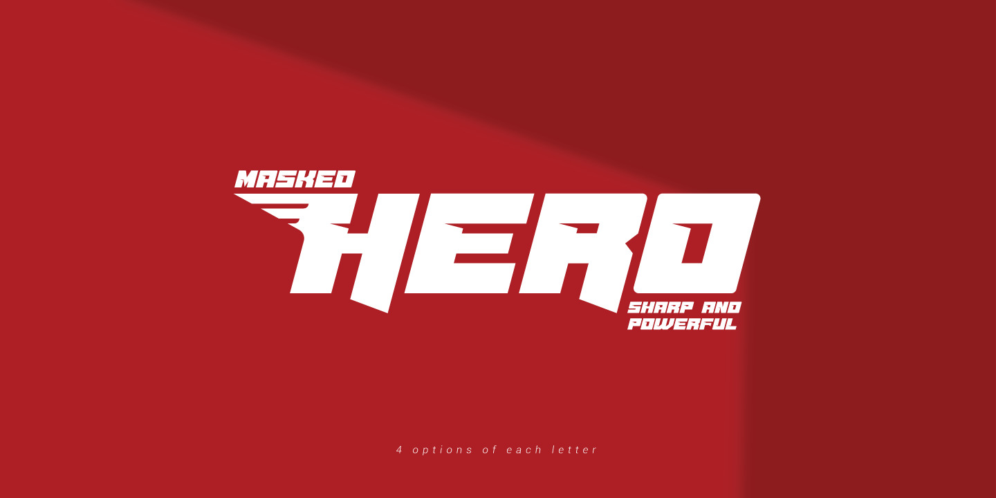 Masked Hero Font Masked Hero Font
