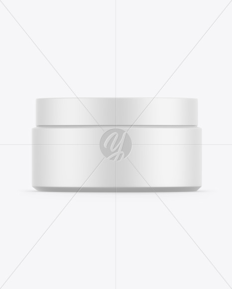 Matte Cosmetic Jar Mockup