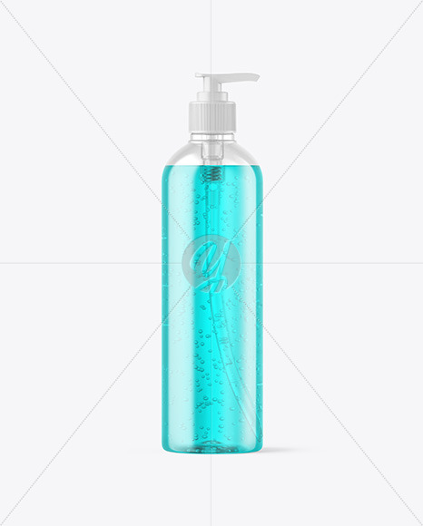Color Liquid Cosmetic Bottle with Pump Mockup Color Liquid Cosmetic Bottle with Pump Mockup