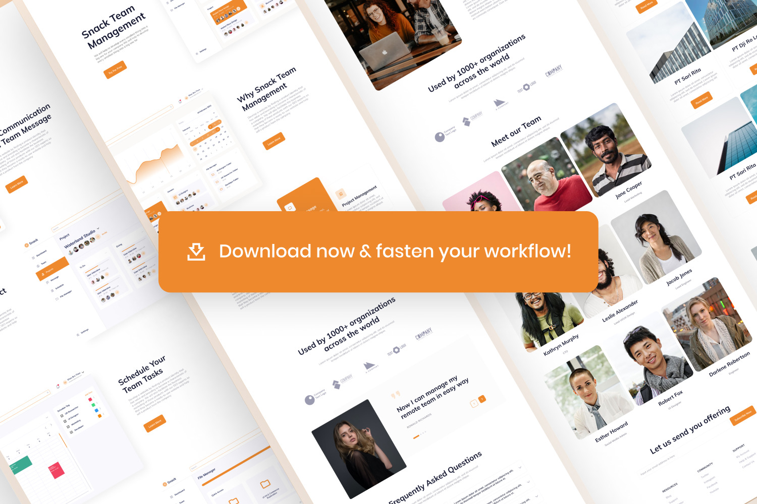 SaaS Team Management Dashboard Website Template SaaS Team Management Dashboard Website Template