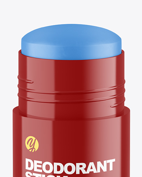 75g Glossy Plastic Deodorant Stick Mockup