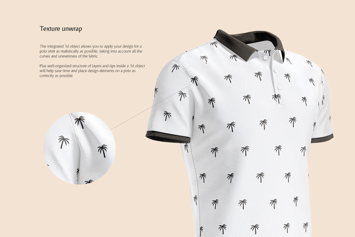 Men&#039;s Polo Shirt Animated Mockup