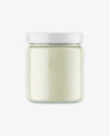 Clear Glass Jar w/ Coconut Butter Mockup