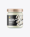 Clear Glass Jar w/ Coconut Butter Mockup