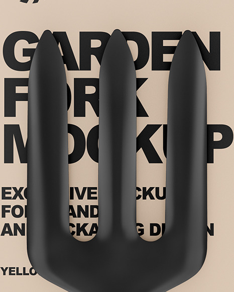 Garden Fork Mockup Garden Fork Mockup
