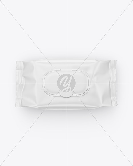 Matte Wet Wipes Pack Mockup