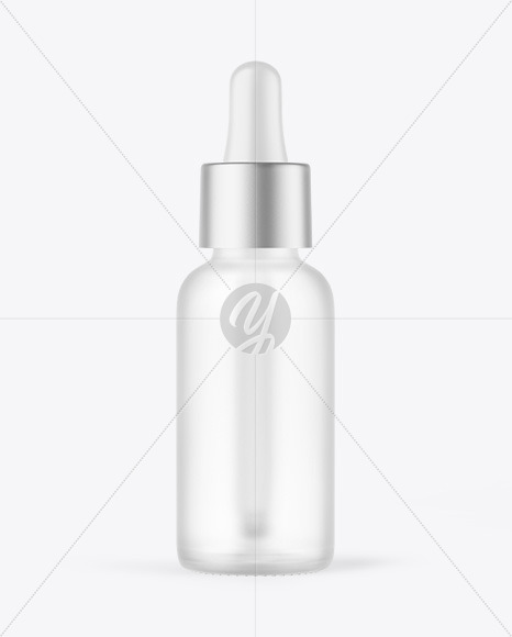 Frosted Glass Dropper Bottle Mockup