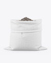 Canvas Sack with Sunflower Seeds Mockup