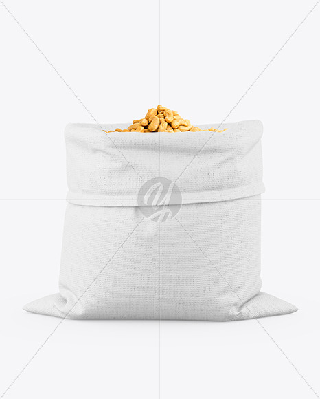 Canvas Sack with Fried Cashew Mockup