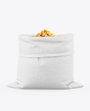 Canvas Sack with Fried Cashew Mockup