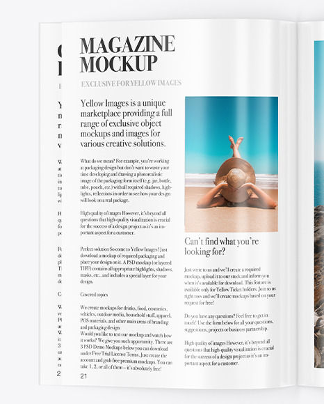 Glossy Magazine Mockup