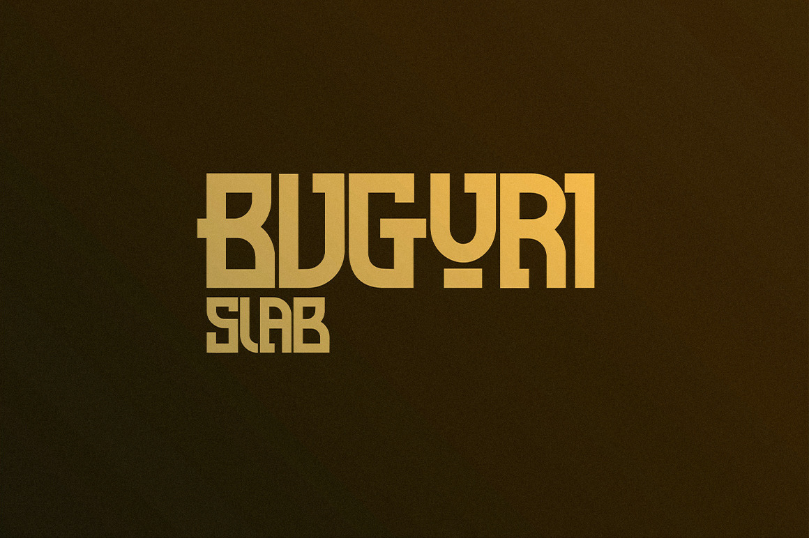 Buguri Slab Font