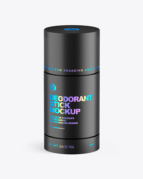 75g Matte Plastic Deodorant Stick Mockup