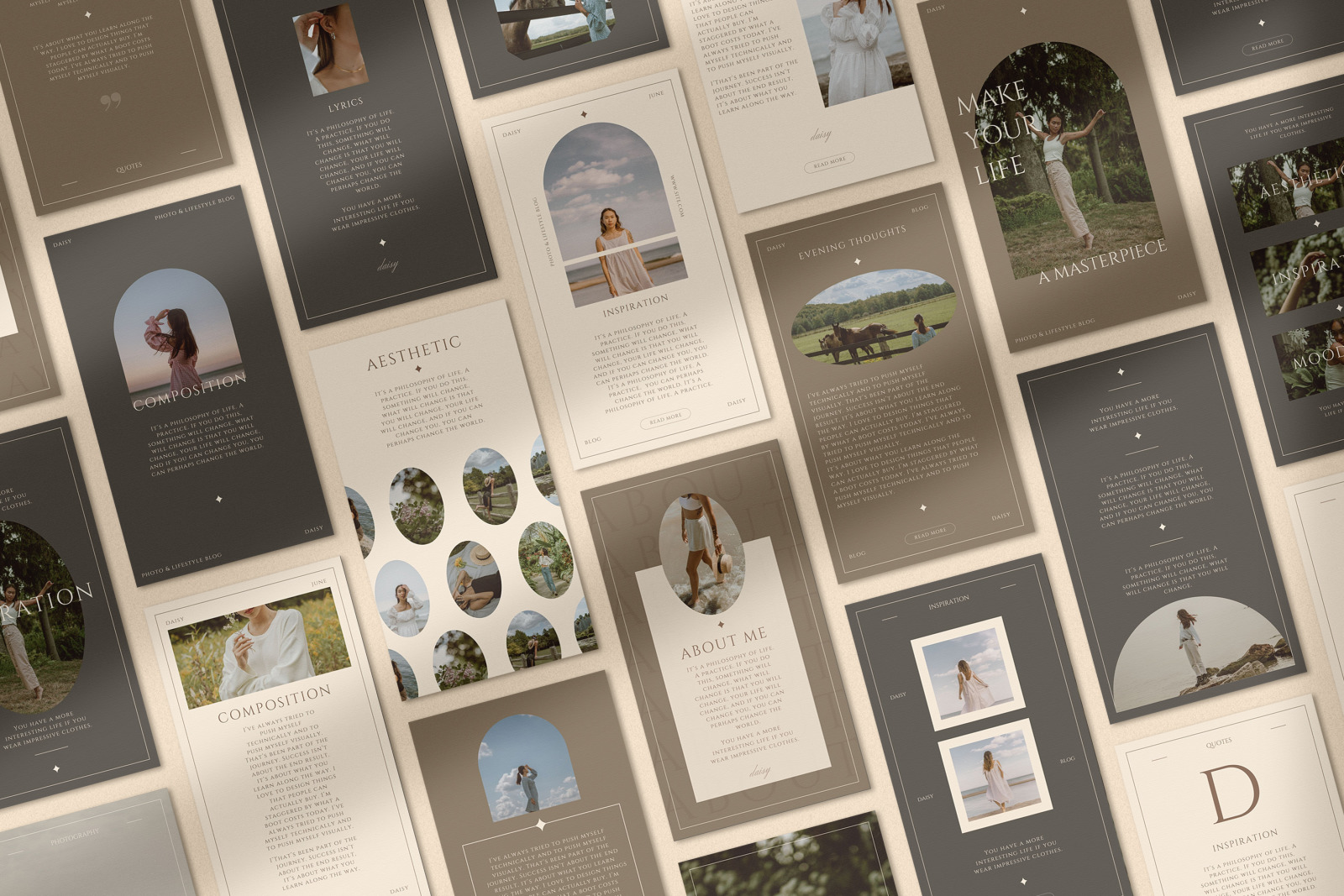 60 Instagram Templates For Canva | Daisy Collection