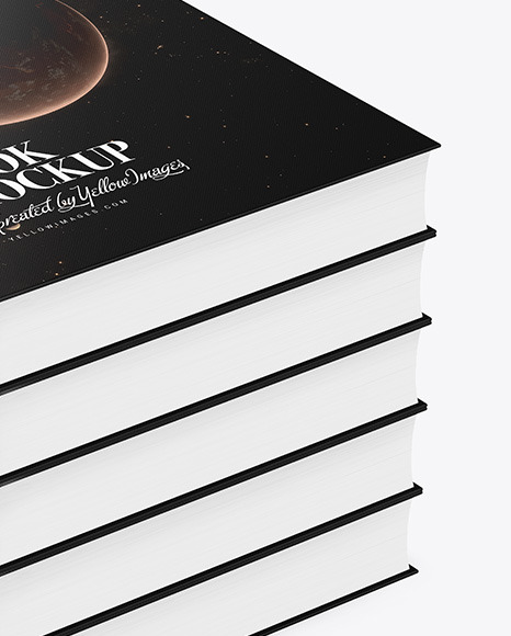 Hardcover Books w/ Fabric Cover Mockup