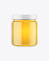 Clear Glass Honey Jar Mockup