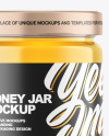 Clear Glass Honey Jar Mockup