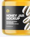 Clear Glass Honey Jar Mockup