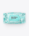 Metallic Wet Wipes Pack Mockup