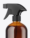 Amber Spray Bottle Mockup