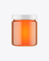 Clear Glass Honey Jar Mockup