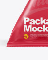 Glossy Triangular Package Mockup