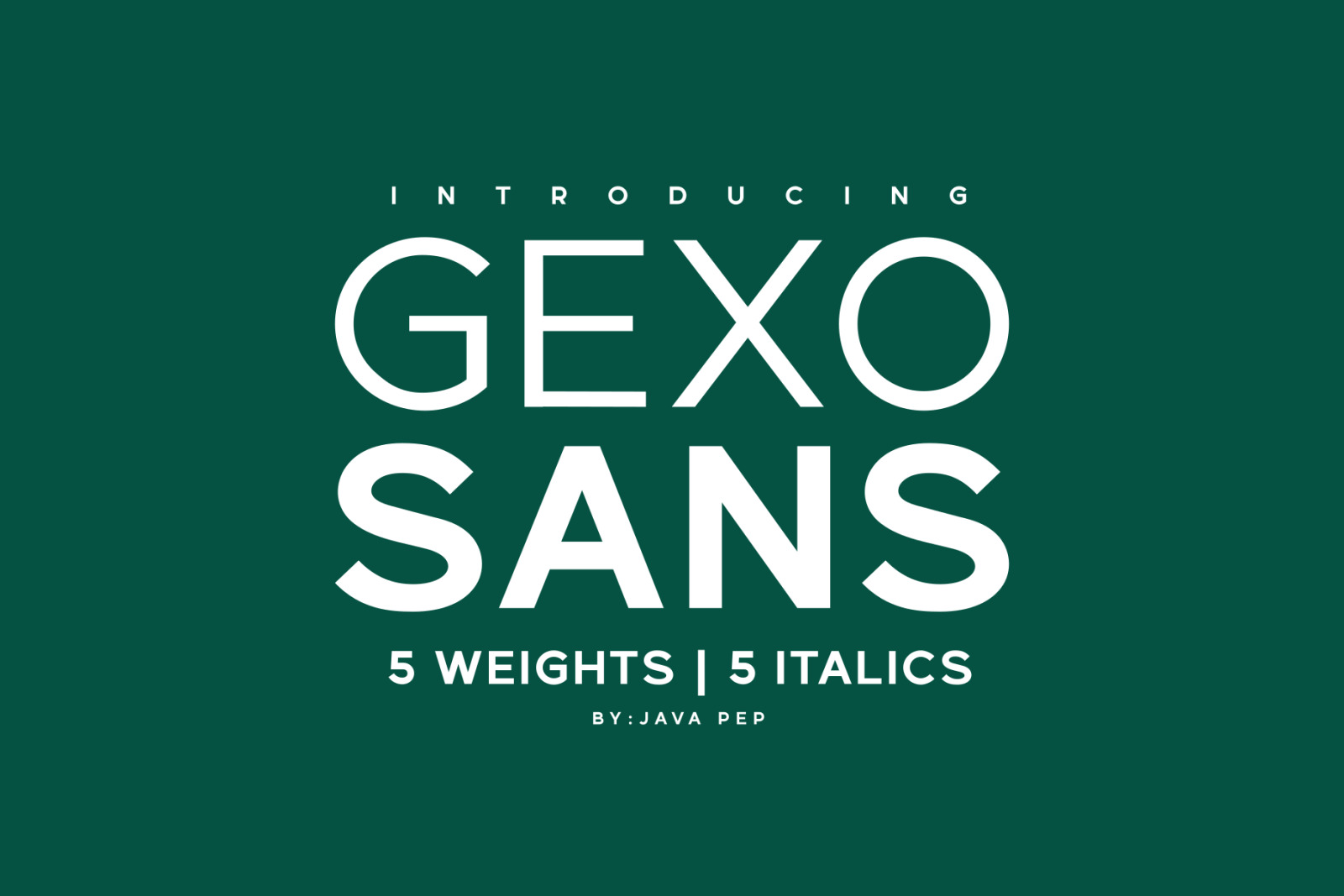 Gexo Sans - Elegant Sans Gexo Sans - Elegant Sans