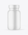 Matte Plastic Pill Jar Mockup