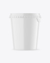 Glossy Plastic Cup Mockup