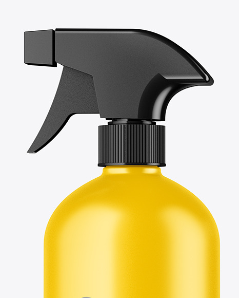 Matte Spray Bottle Mockup