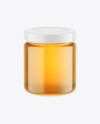 Clear Glass Honey Jar Mockup