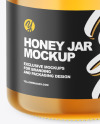 Clear Glass Honey Jar Mockup