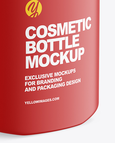 Glossy Cosmetic Bottle Mockup