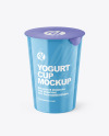 Glossy Yogurt Cup Mockup