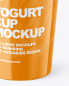 Glossy Yogurt Cup Mockup